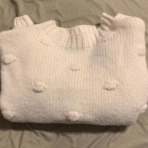 Moon and Madison White Sweater